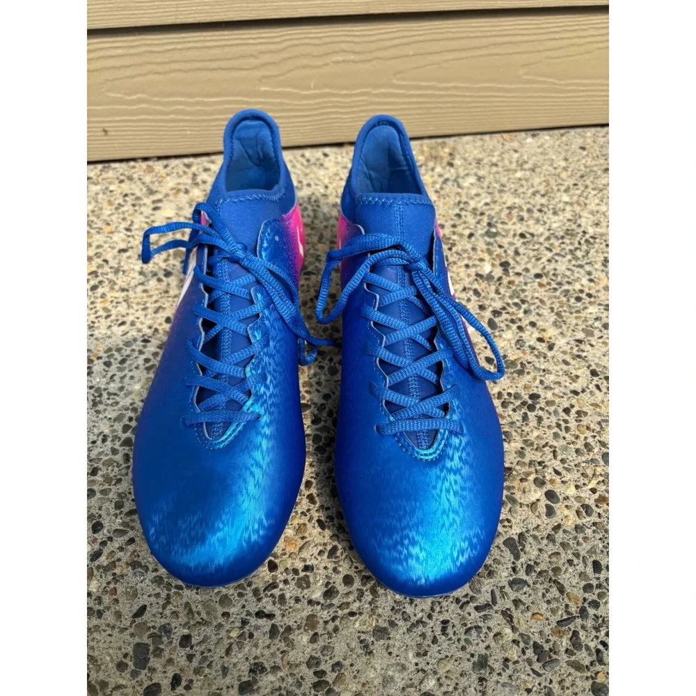 Adidas X 16.3 FG Techfit Mens Soccer Cleats Blue Pink BB5641 Size 12.5